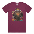 maroon | Seeing Stars - Cotton T-Shirt