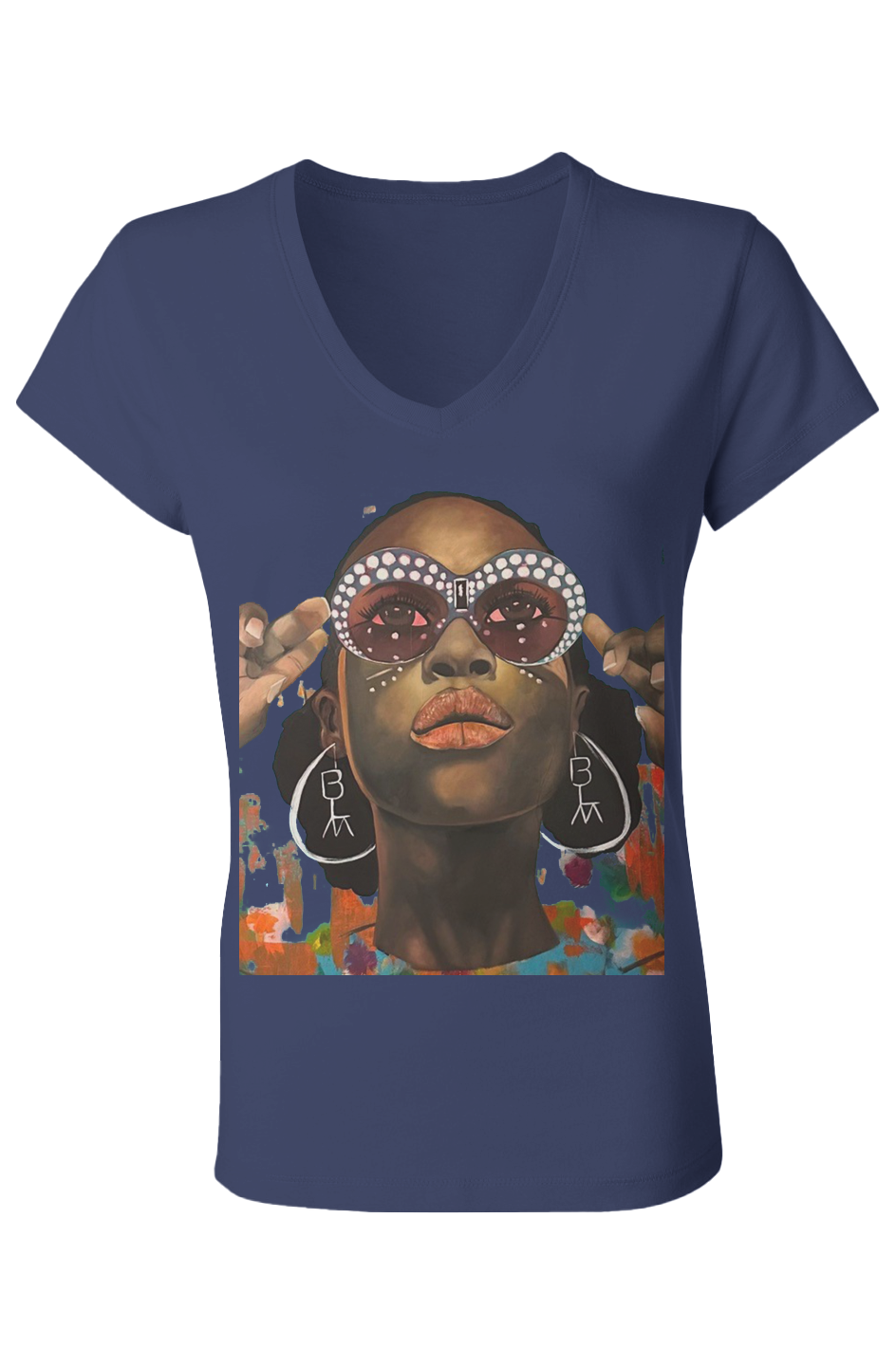 Seeing Stars V-Neck Ladies T-Shirt