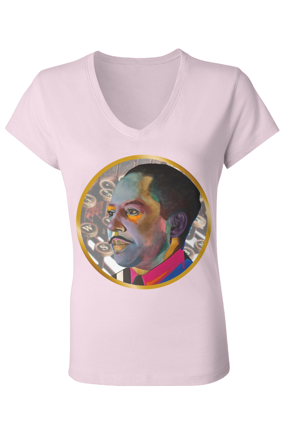 Langston Hughes Prose and Poetry Ladies V-Neck T-S